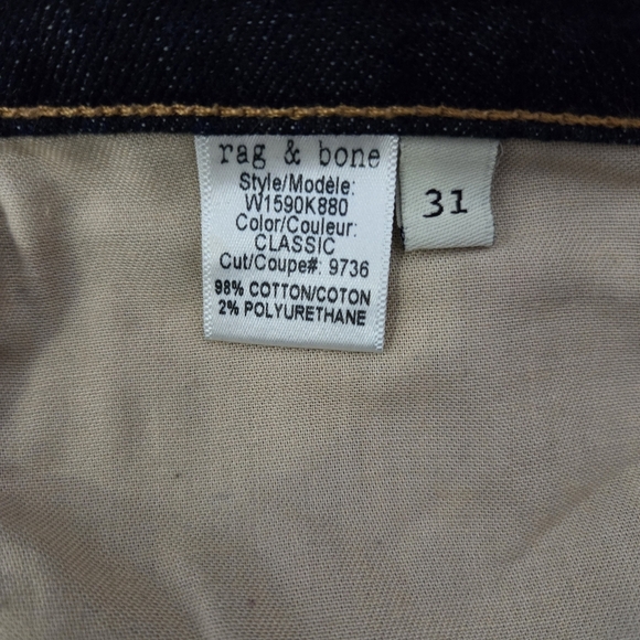 rag & bone The Dre Jeans Size 31 - Picture 7 of 8